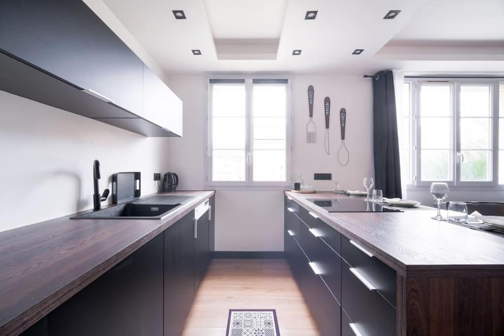 Apartamento Le Black & White - 10 Min Orly, 3 Min Gare Juvisy Athis-Mons Exterior foto